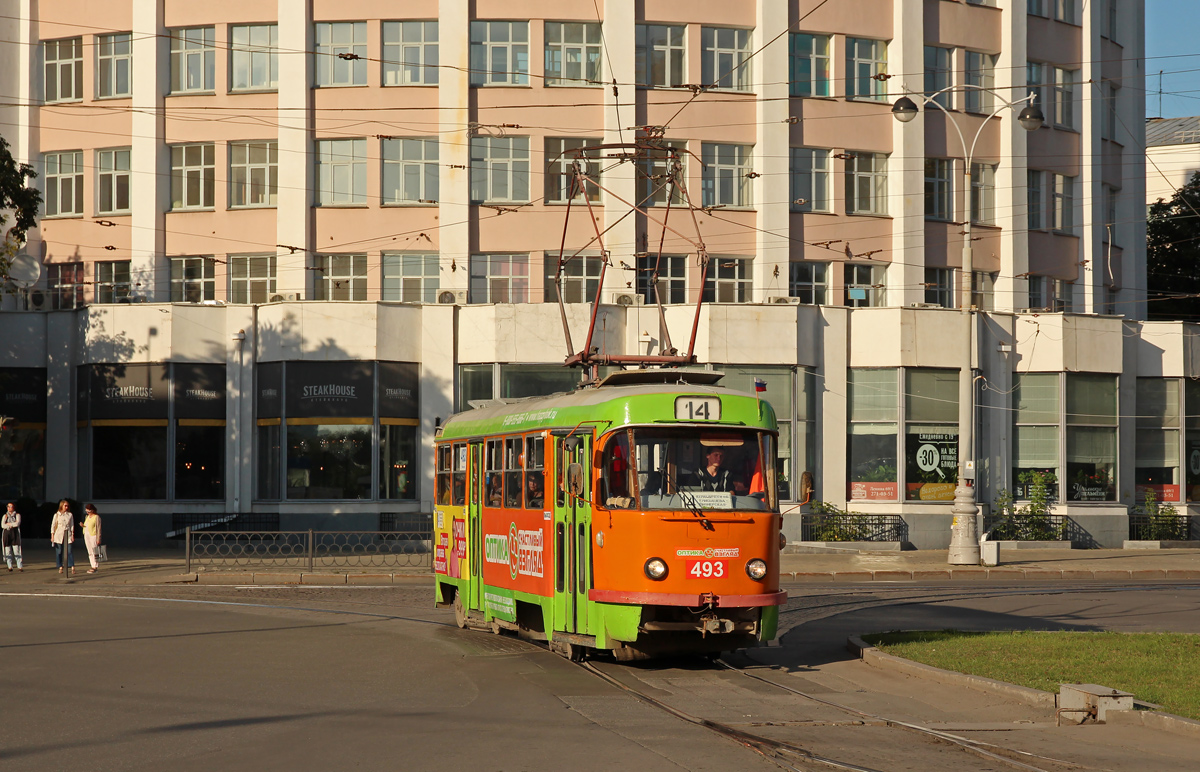 Екатеринбург, Tatra T3SU (двухдверная) № 493