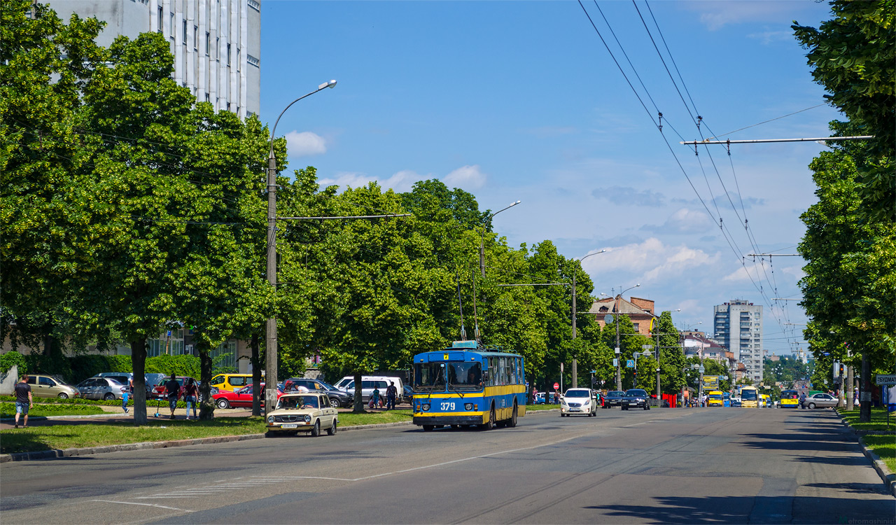 Tchernihiv, ZiU-682V-012 [V0A] N°. 379; Tchernihiv — Trolleybus lines