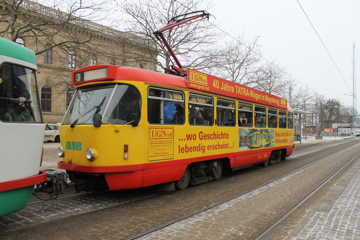 Магдебург, Tatra T4DM № 1248; Магдебург — Прощание с Татрами (27.01.2013)