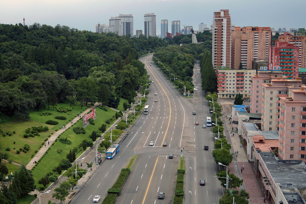 Pyongyang — Trolleybus Lines and Infrastructure
