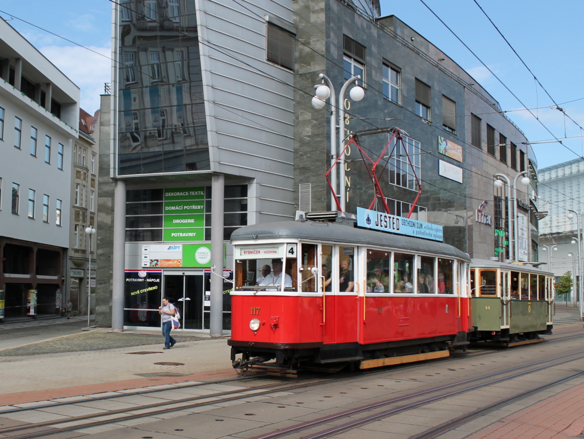Liberec - Jablonec nad Nisou, Česká Lípa 6MT nr. 117; Liberec - Jablonec nad Nisou — 120th anniversary of Liberec trams