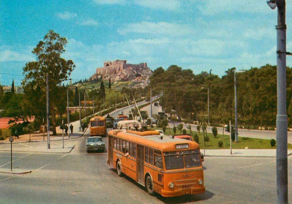 雅典 — Trolleybuses — old photos
