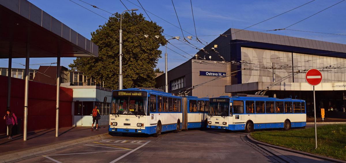 Острава, Škoda 14TrM № 3257; Острава, Škoda 15TrM № 3510; Острава — Празднование 65-летия троллейбусного движения в Остраве