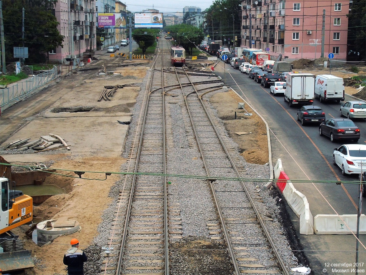 Szentpétervár — Track repairs; Szentpétervár — Tram lines and infrastructure