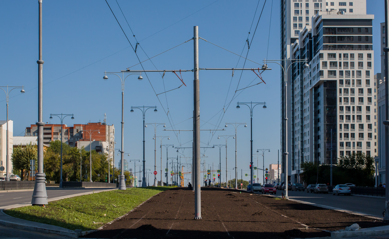 Екатеринбург — Строительство трамвайной линии по улице Татищева