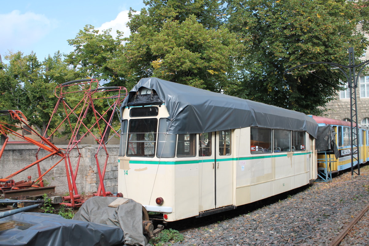 Naumburg, Gotha B57 č. 14; Naumburg — Anniversary: 125 years of Naumburg tramway (16.09.2017)  • Jubiläum: 125 Jahre Naumburger Straßenbahn (16.09.2017)