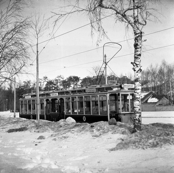 Москва, Четырёхосный моторный MAN № 24; Москва — Исторические фотографии — Электрический трамвай (1898-1920)