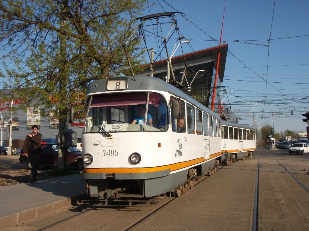 Бухарэст, Tatra T4R № 3405; Бухарэст, Tatra T4R № 3385