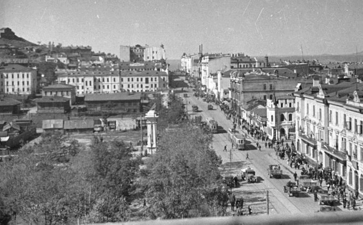 Владивосток — Исторические фотографии — трамвай (1946-1970)