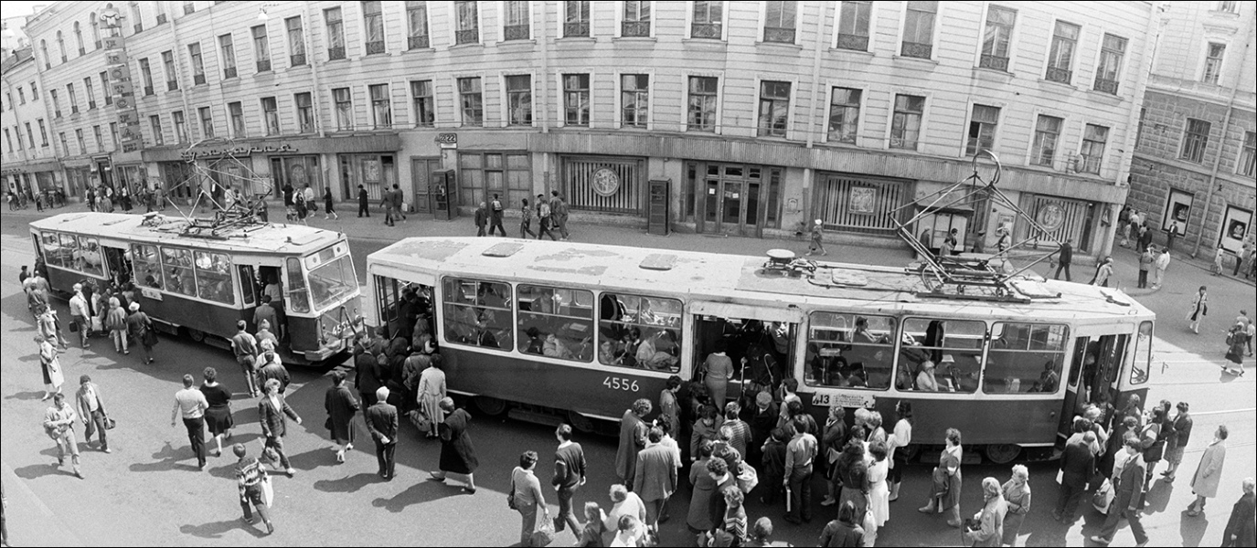 Санкт-Петербург, ЛМ-68М № 4556; Санкт-Петербург — Исторические фотографии трамвайных вагонов