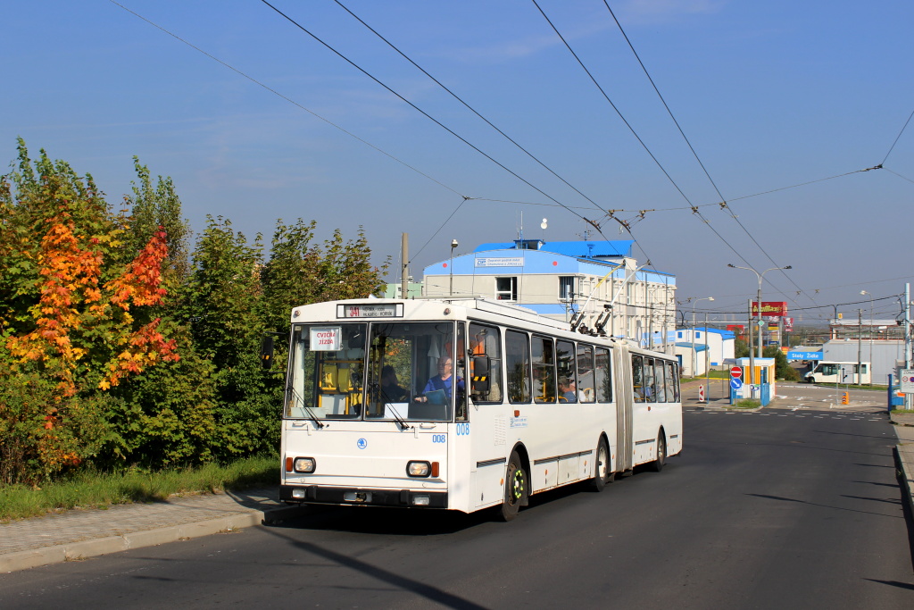 Хомутов —  Їрков, Škoda 15Tr11/7 № 008; Хомутов —  Їрков — Фотопоездка «Троллейбусы на севере» (30.09.2017)