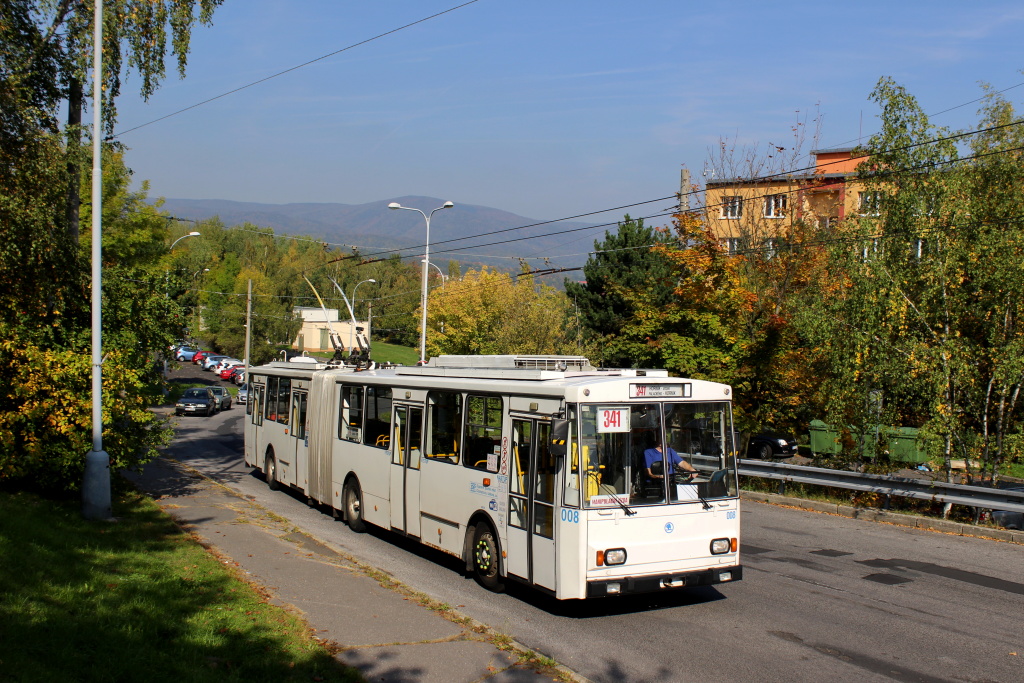 Chomutov, Škoda 15Tr11/7 # 008; Chomutov — Photo trip "Trolleybuses on the North" (30.09.2017) • Fotojízda "Trolejbusy na severu" (30.09.2017)