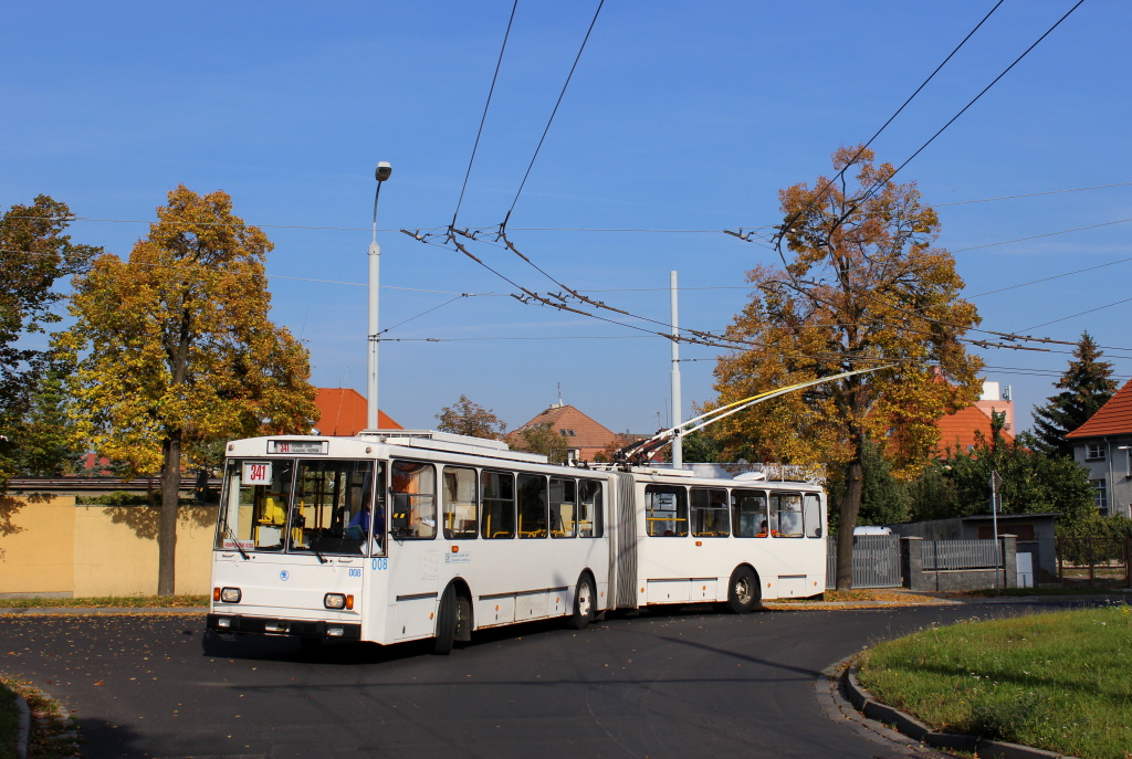 Chomutov, Škoda 15Tr11/7 č. 008; Chomutov — Photo trip "Trolleybuses on the North" (30.09.2017) • Fotojízda "Trolejbusy na severu" (30.09.2017)