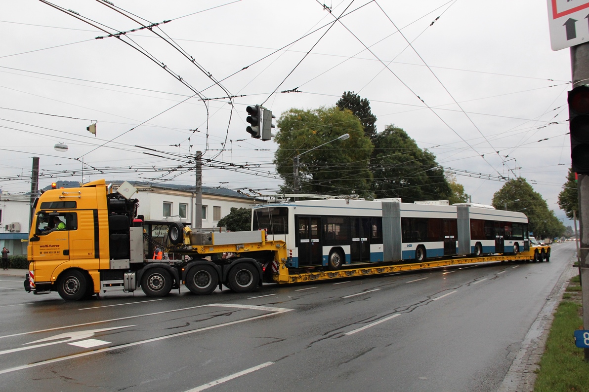 Salzburg, Hess lighTram (BGGT-N2D) č. (78); Salzburg — Testing of three-section trolleybuses