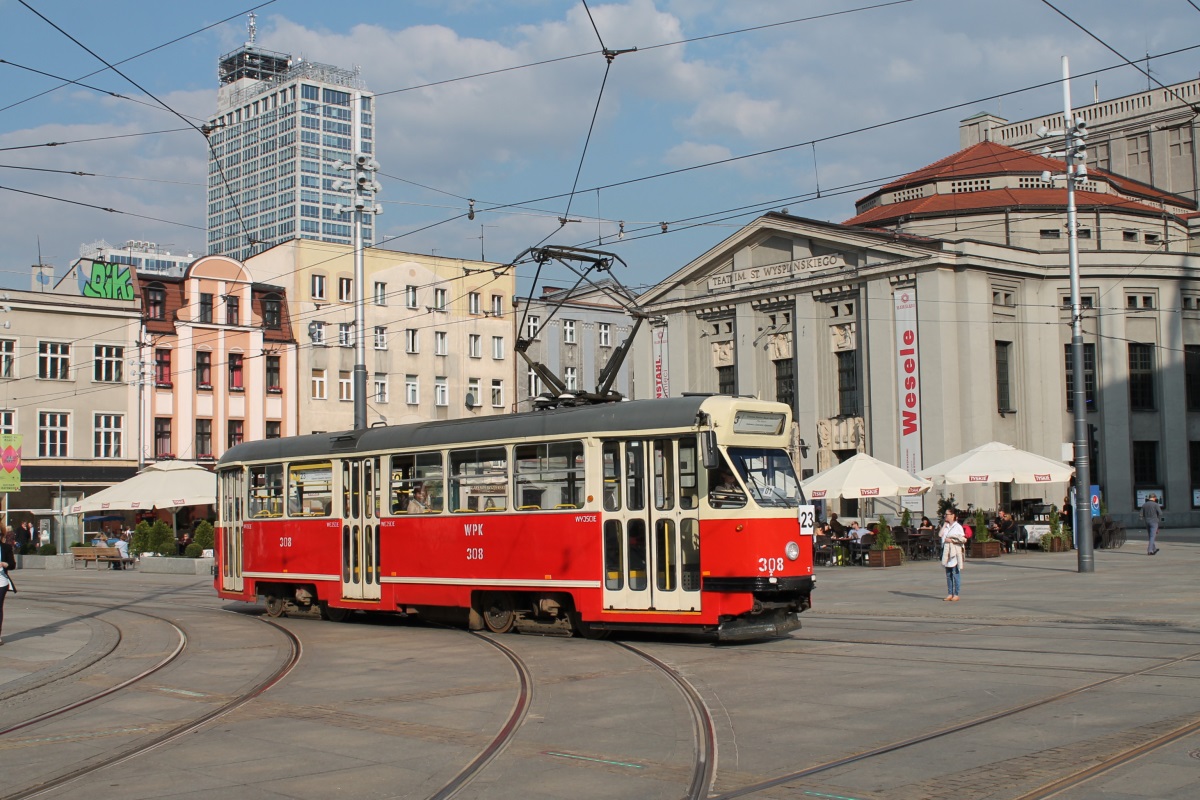 Silesia trams, Konstal 13N № 308
