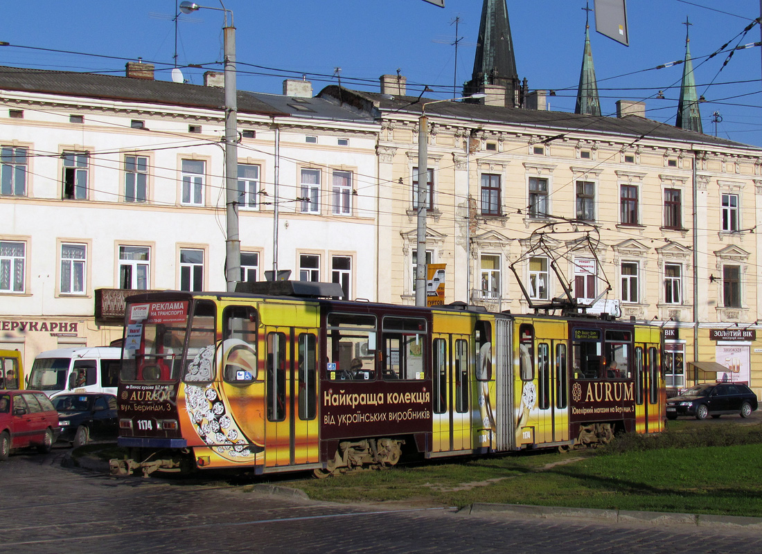 Lviv, Tatra KT4D № 1174