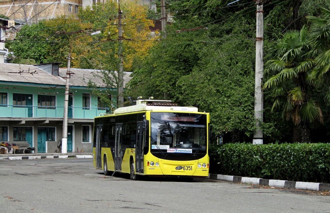 Crimean trolleybus, VMZ-5298.01 “Avangard” № 6351