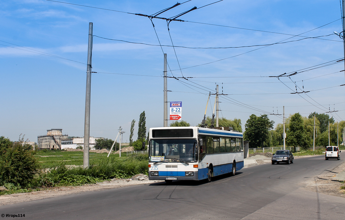 Loutsk — Trip on the trolleybus Mercedes-Benz O405NE №235 11.06.2017