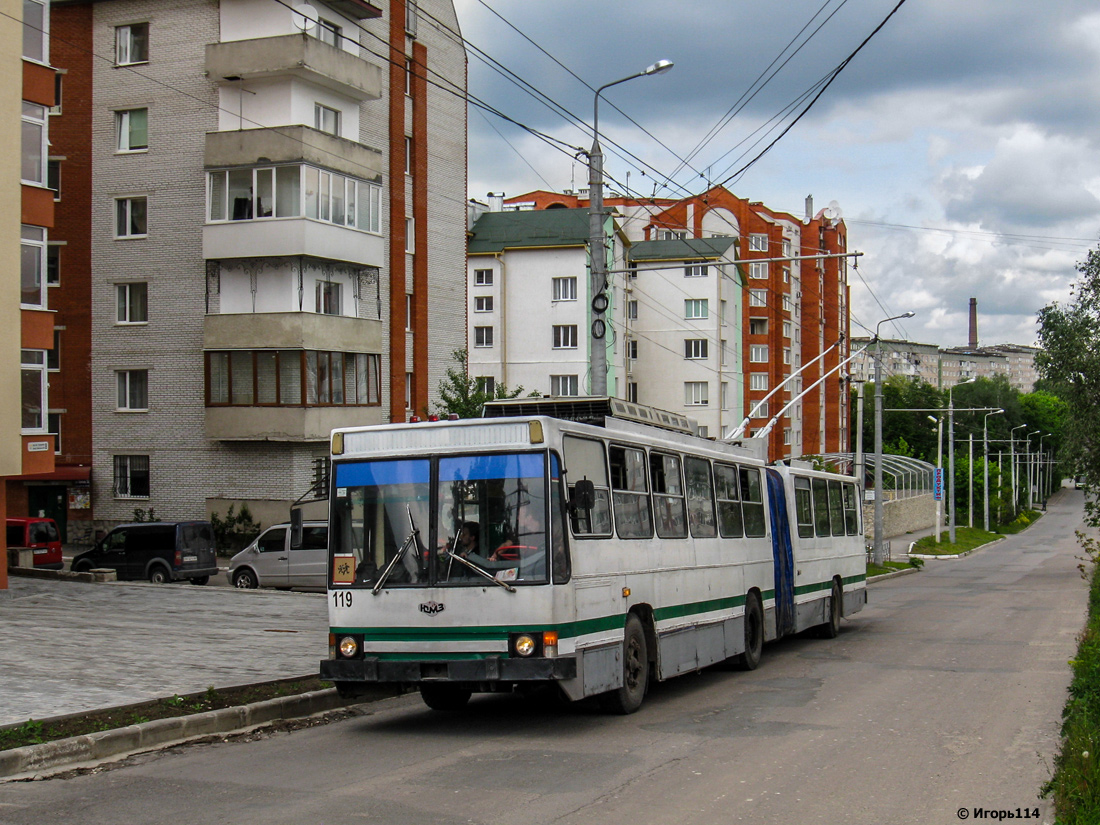 Ternopil — The tour by trolley UMZ T1 # 119 and Škoda 14Tr # 101, 15/05/2016