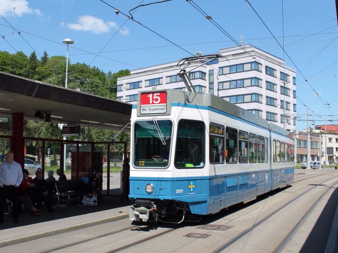 Zürich, SWS/SWP/BBC Be 4/6 "Tram 2000" č. 2021