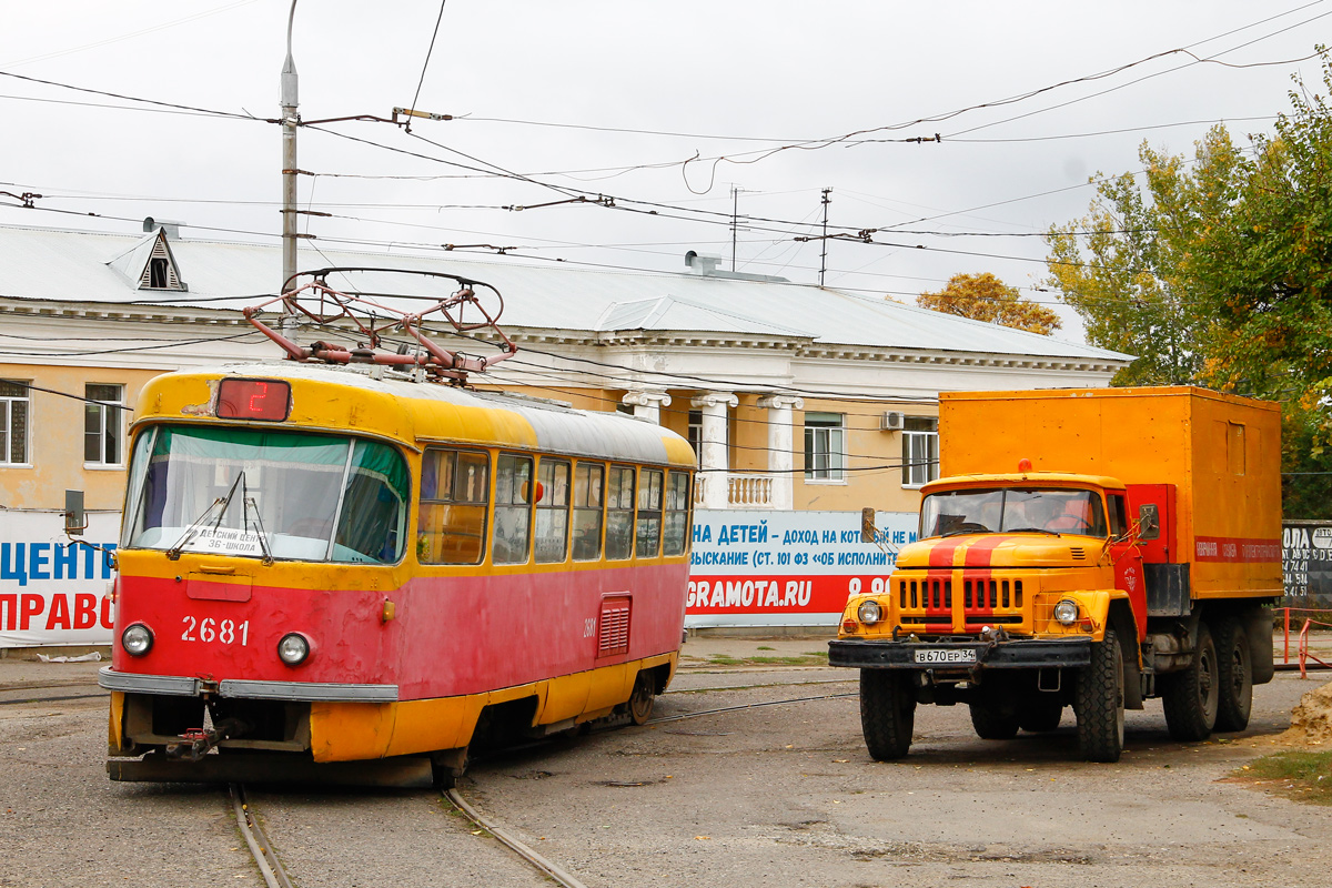 Волгоград, Tatra T3SU (двухдверная) № 2681