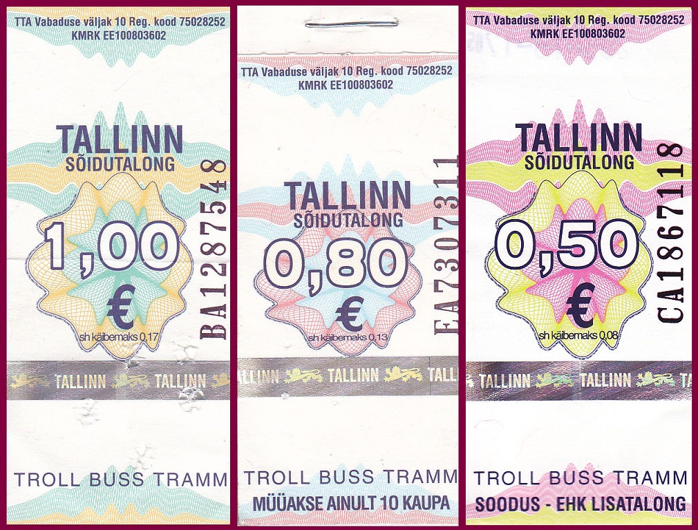 Таллин — Проездные документы