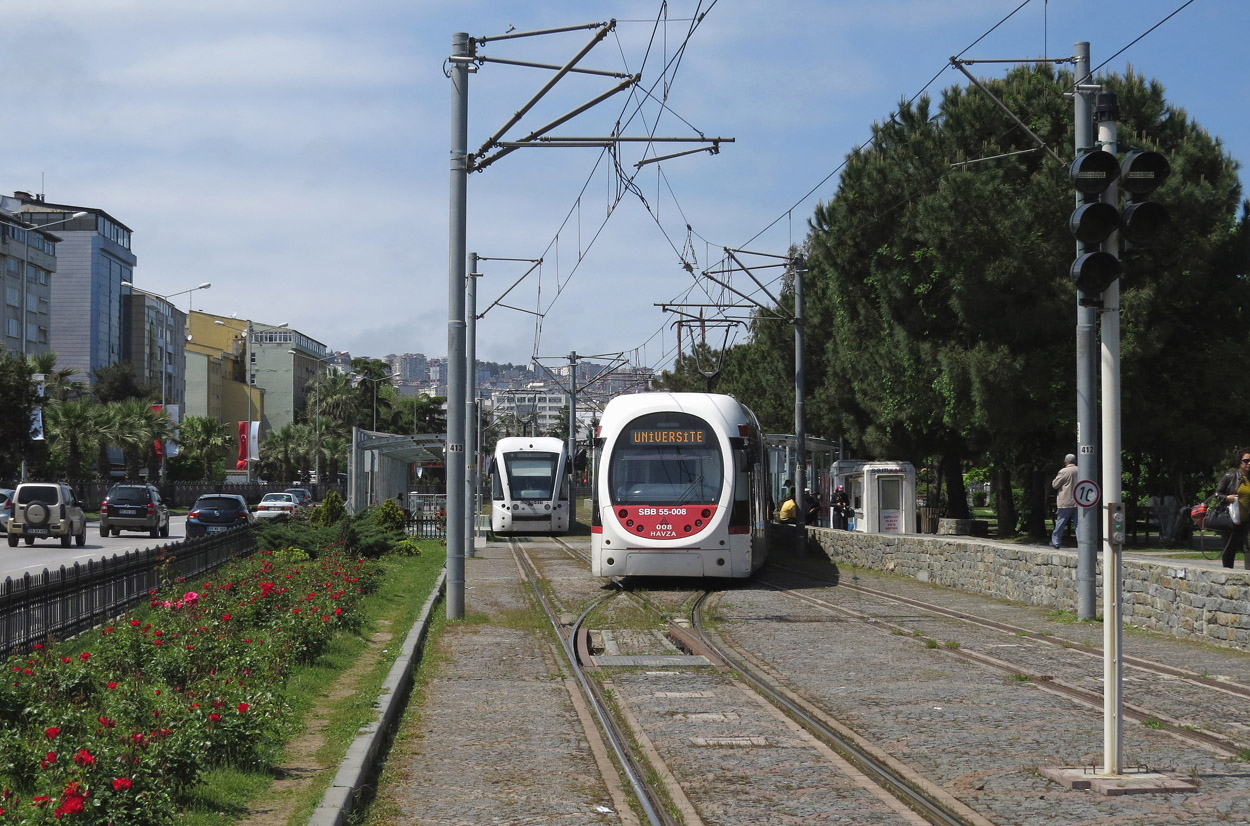 Samsun, AnsaldoBreda Sirio nr. 55-011; Samsun — Tramway Lines and Infrastructure