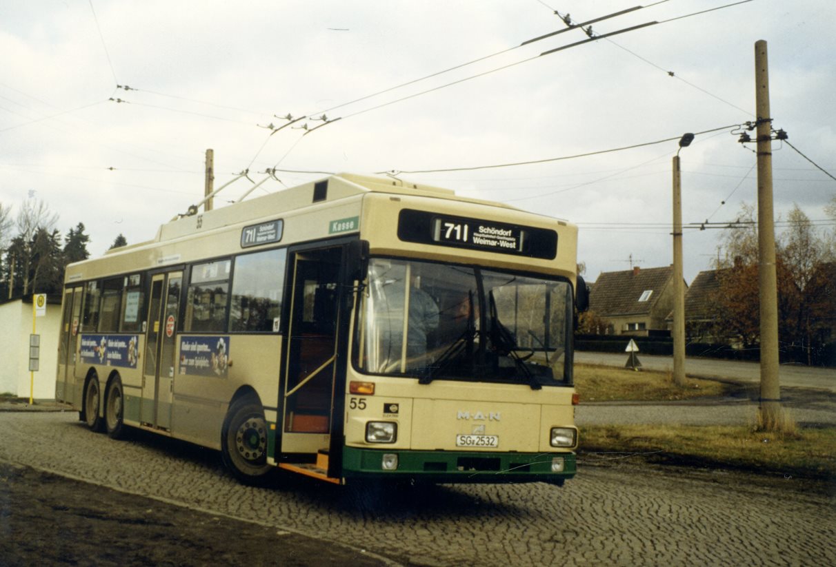 Веймар, MAN/Gräf & Stift 860 SL172HO № 55; Веймар — Троллейбусы из других городов