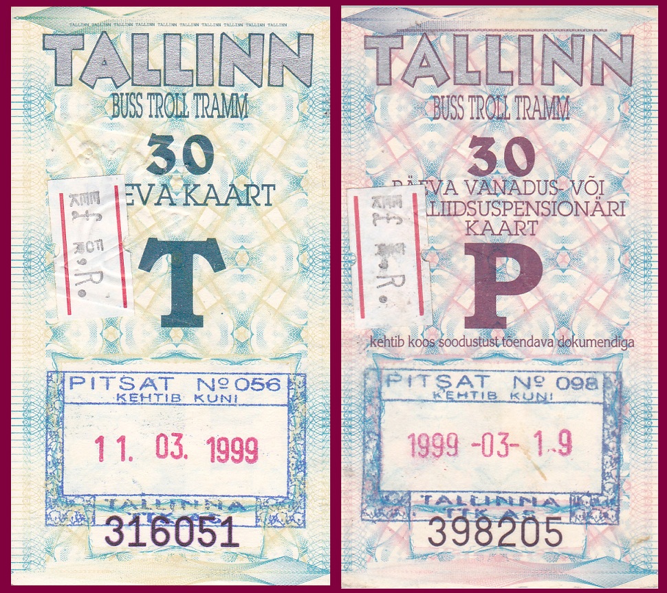 塔林 — Tickets