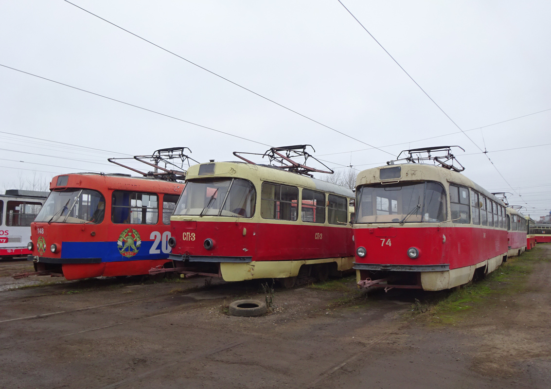 Тула, Tatra T3SU № 74; Тула, Tatra T3SU № СП-3; Тула, Tatra T3SU № 148