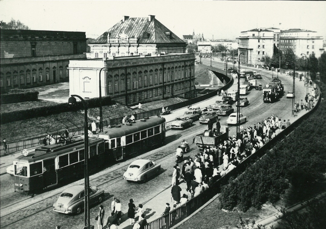 Варшава, Konstal N № 733; Варшава — Старые фотографии