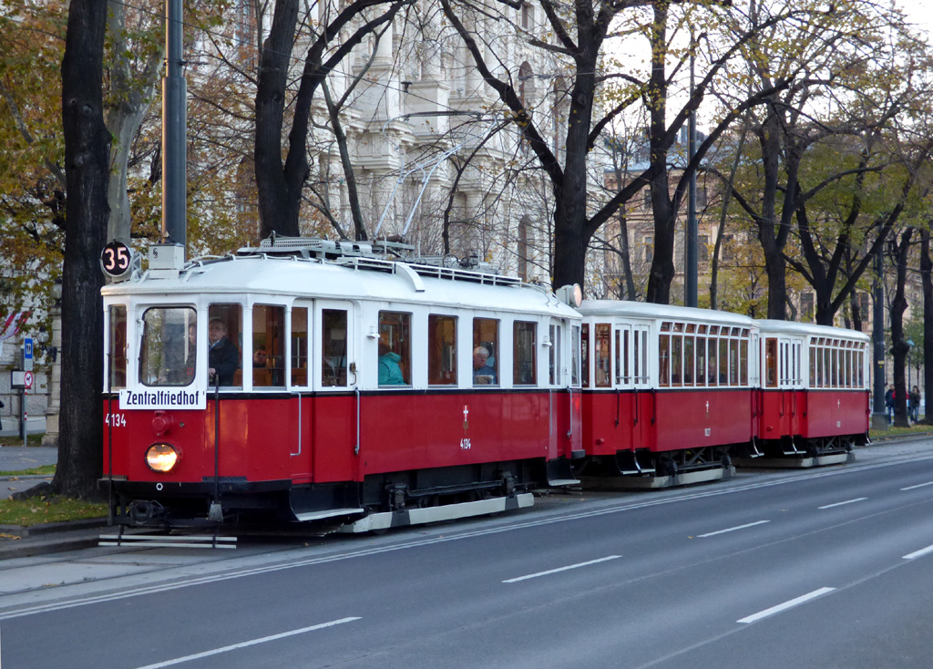 Vienna, Simmering Type M № 4134; Vienna — 248. VEF-Sonderfahrt — 05.11.2017.