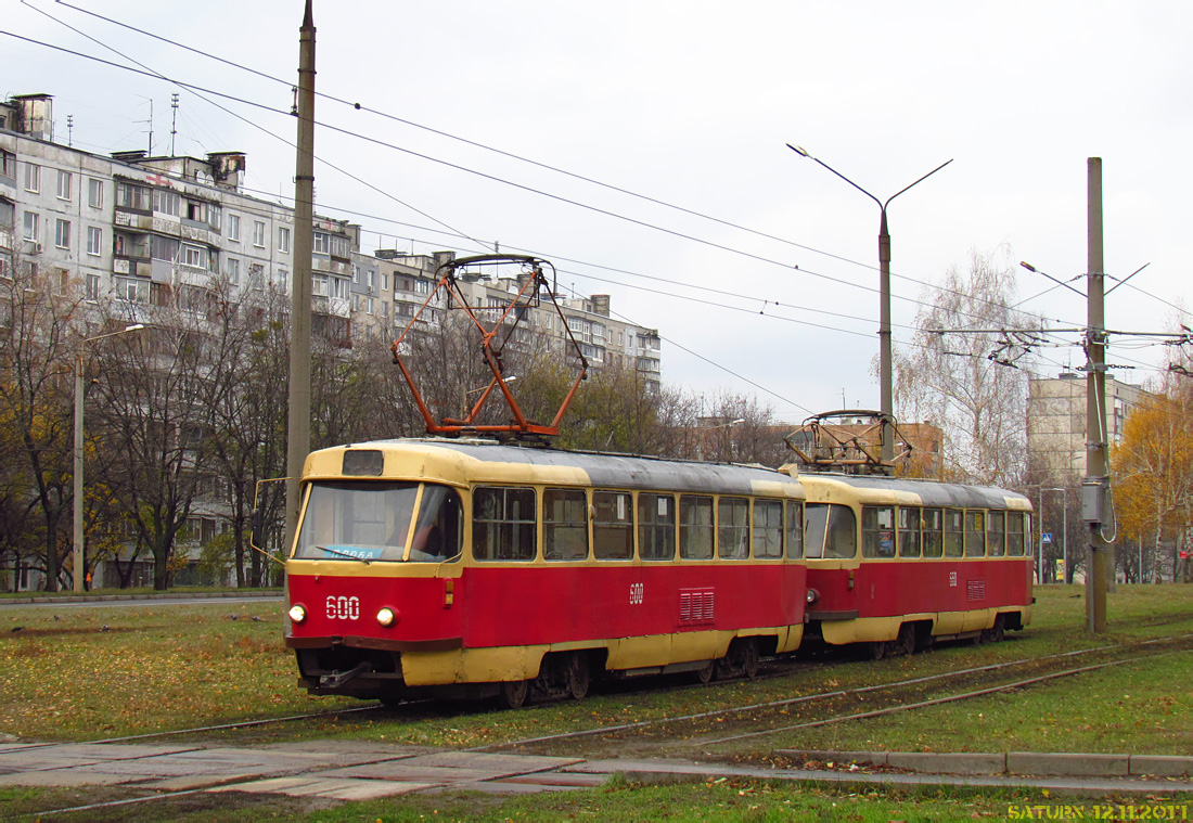 Харков, Tatra T3SU № 600