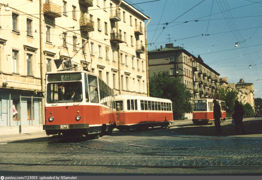 Санкт-Петербург, ЛМ-68М № 7095; Санкт-Петербург — Исторические фотографии трамвайной инфраструктуры