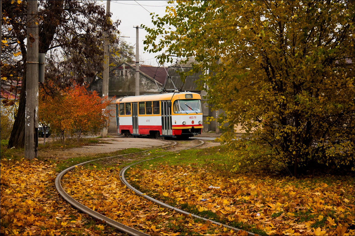 Odesa, Tatra T3R.P # 4071; Odesa — Tramway Lines: Center to Slobidka