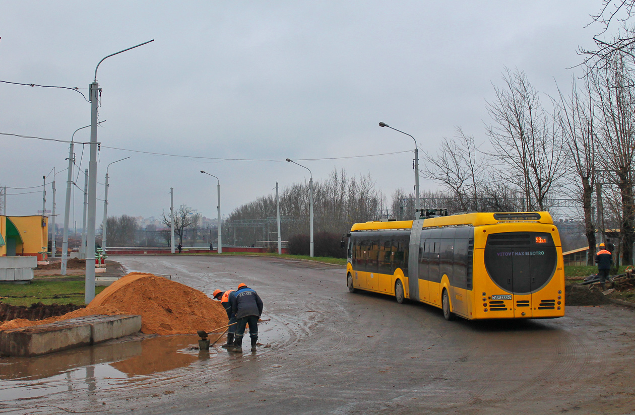 Minsk, BKM E433 Vitovt Max Electro N°. 2813; Minsk — Terminus stations