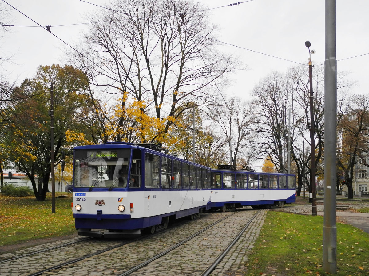 Riga, Tatra Т3MR (T6B5-R) č. 35130; Riga, Tatra Т3MR (T6B5-R) č. 35141