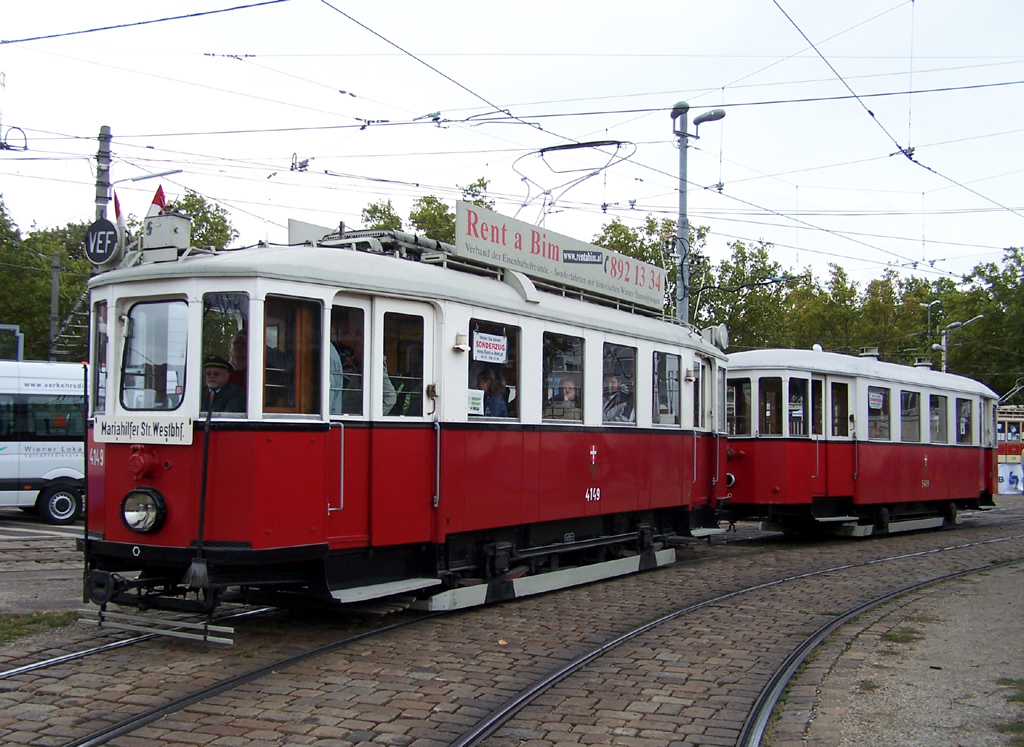 Vienna, Simmering Type M № 4149; Vienna — 125. anniversary of Wiener Lokalbahnen