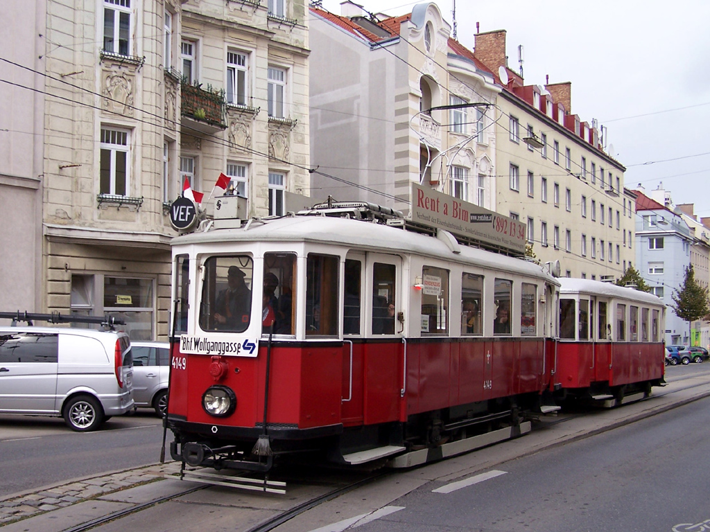 Wiedeń, Simmering Type M Nr 4149; Wiedeń — 125. anniversary of Wiener Lokalbahnen