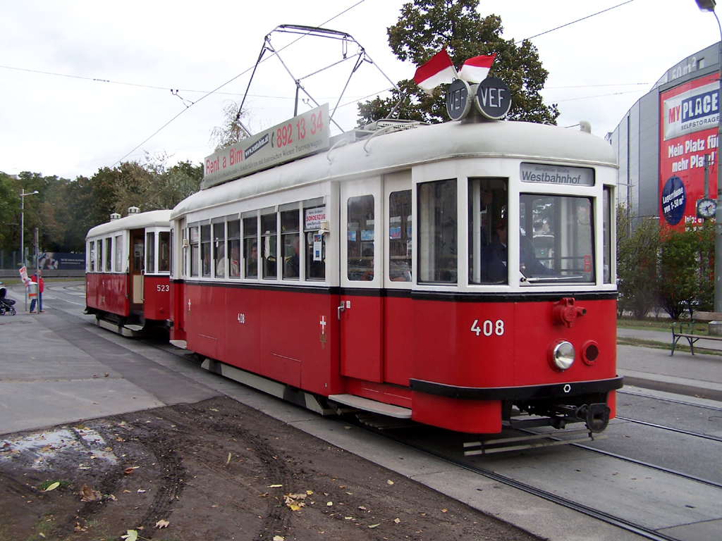 Вена, Lohner Type T1 № 408; Вена — 125. юбилей Wiener Lokalbahnen