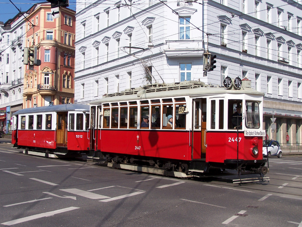 Вена, Simmering Type K № 2447; Вена — 240. поездка VEF — 17.03.2013.