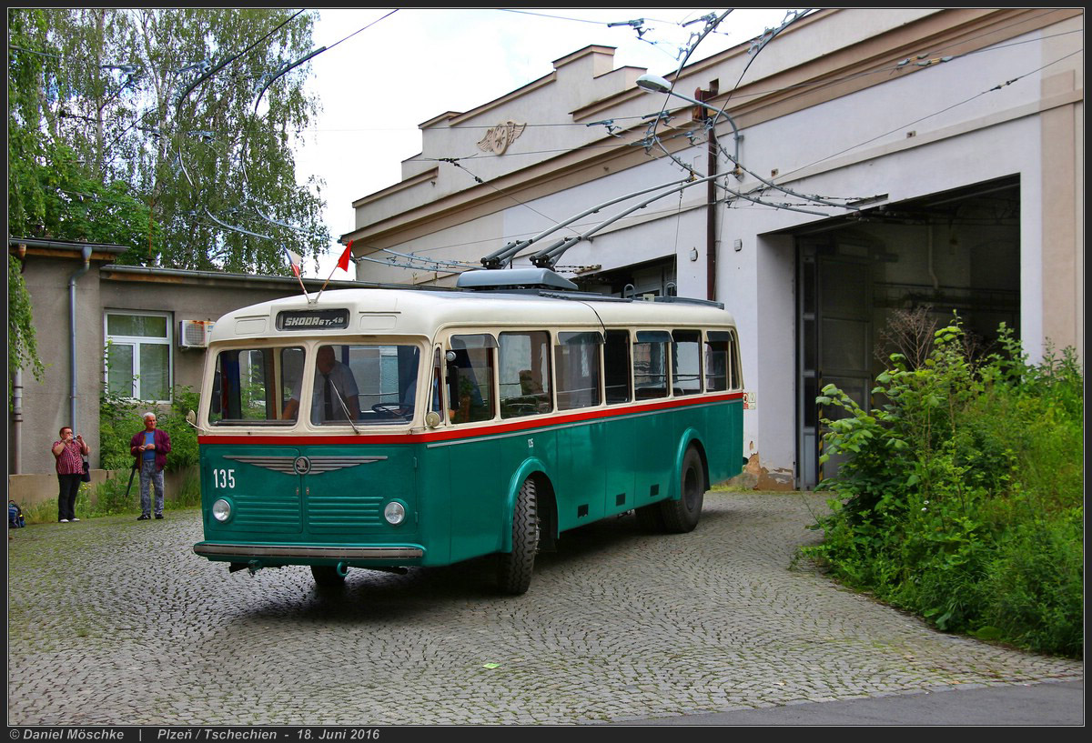 Brünn, Škoda 6Tr2 Nr. 135; Pilsen — 75 let trolejbusů v Plzni / 75 years of Pilsen trolleybus