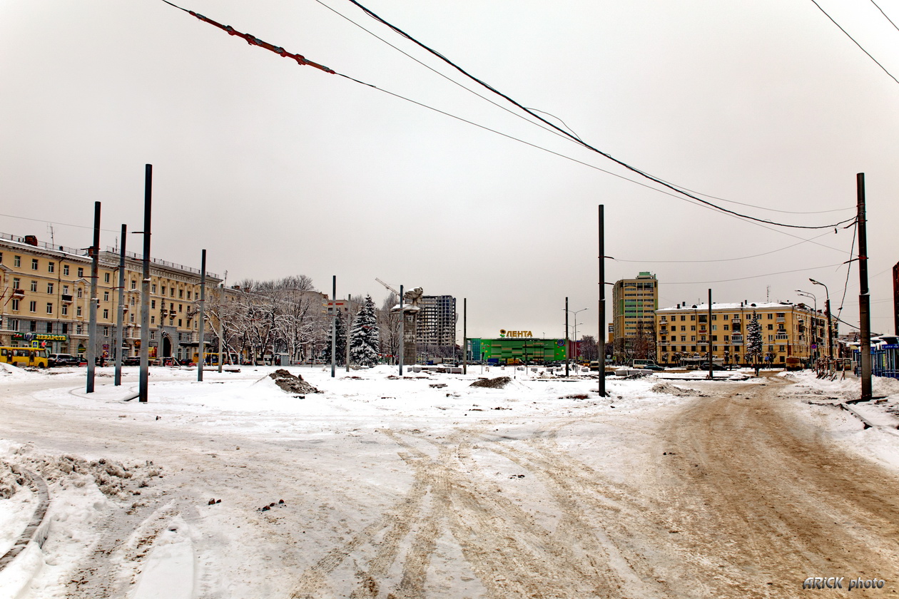 Иваново — Строительство кольца на Вокзальной площади (2017)