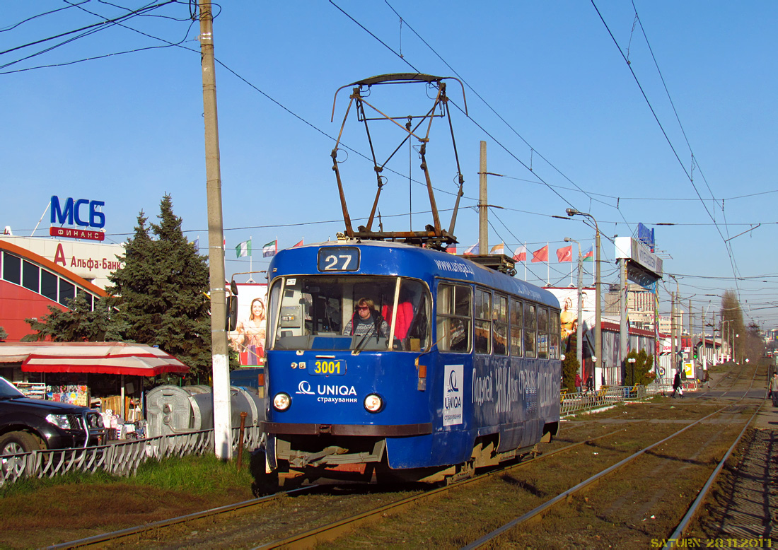 Харьков, Tatra T3A № 3001