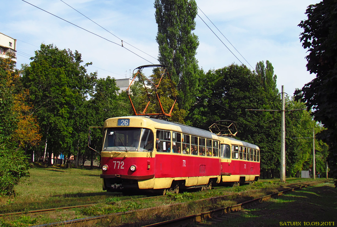 Харьков, Tatra T3SU № 772