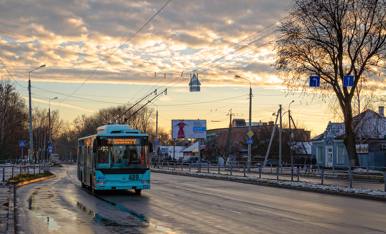 Chernihiv, Etalon T12110 “Barvinok” # 489; Chernihiv — Trolleybus lines