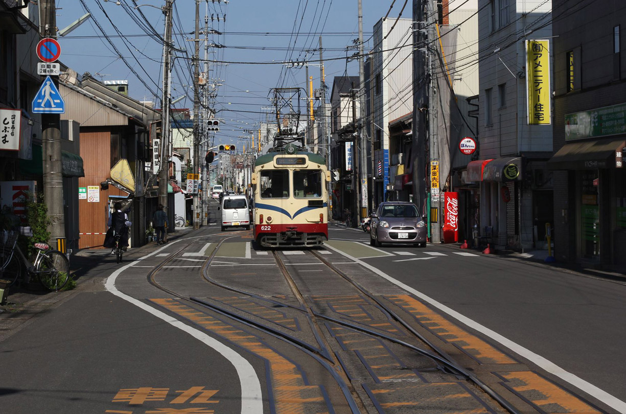 Коти, Naniwa Kōki № 622; Коти — Трамвайные линии и инфраструктура
