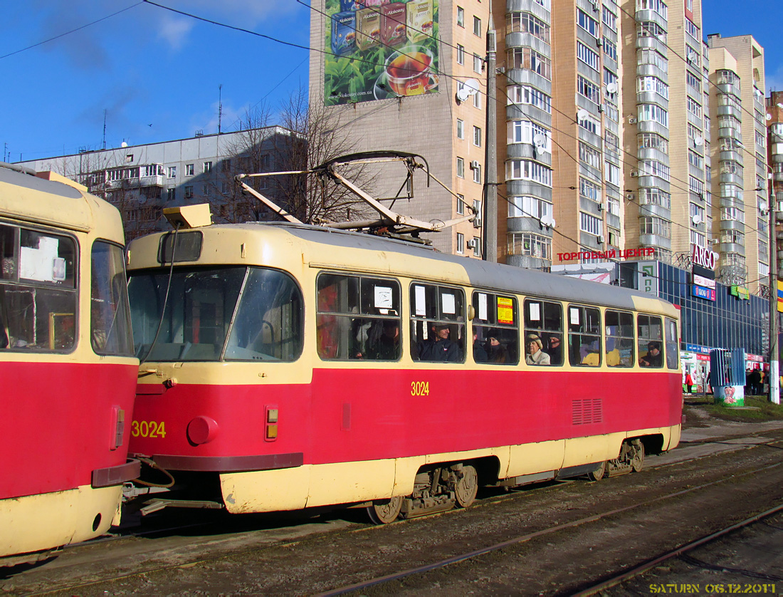 Харків, Tatra T3SU № 3024