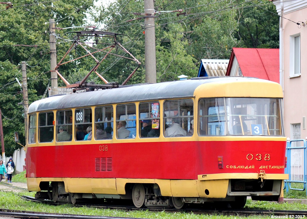 Орёл, Tatra T3SU № 038
