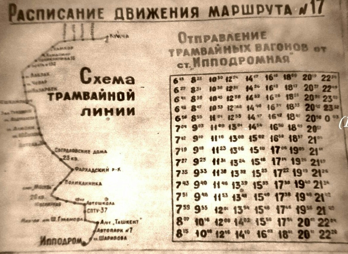 Tashkent — Route maps in vehicles